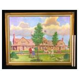 Jon Kennedy Dobyns Hall Signed Painting