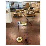 Mid Century Brass Pharmacy Floor Lamps Lot of 2