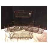 Brightroom Wire Tray Baskets Set