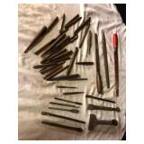 Tool Variety Lot Chisels and Punches