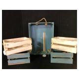 Chesapeake Bay Blue Distressed Crate Set