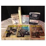 Lot of WWII Magazines Books and DVD Set