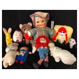 Vintage Cloth Dolls and Plush Lot