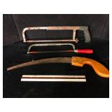 Hand Saws Lot Hacksaw and Compass