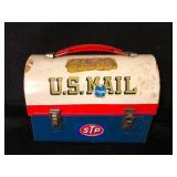 US Mail Dome Top Metal Lunchbox Vintage