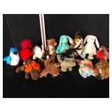 Vintage 1990s Ty Beanie Babies Lot of 12