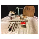 Tool Variety Lot Hand Drill and Bits