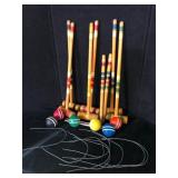 Vintage Franklin Wooden Croquet Set