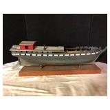 Civil War Ironclad Gunboat Wood Model