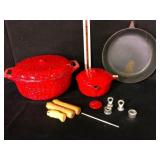 Red Enamelware Cookware Set John Wright