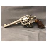 Smith and Wesson 44 Hand Ejector Nickel Revolver