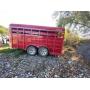 2009 Delta Bumper Pull Cattle Trailer 16ft x 6ft