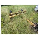 8 ft Pull Type Box Blade w/Wheels