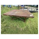 Roll Around Metal Shop Table 56"L x 48"W