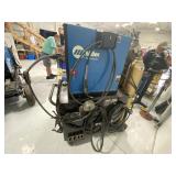 Miller Matic 210 Wire Feed Welder on Cabinet