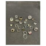 Assorted Silver Toned Rings