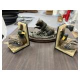 Gallery Original Brass Bear Statue & Bookends