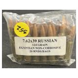 7.62x39 Russian 124GR Ammo
