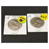 1977-P&D Kennedy Half Dollars Both Unc
