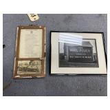2pg Chew Mail Pouch Tobacco Framed pic & Vintage R