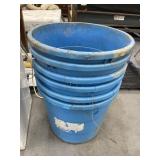 6 Pcs - Plastic Planters 19"H x 21"Dia