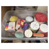Tote w/Cupcake Liners - Food Colors - Sprinkles