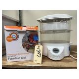 Fondue Set w/Black & Decker Steamer Deluxe