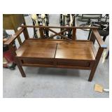 2-Seat Bench w/Storage 41"L x 17"W x 25"H