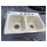 Large Double Sink 33"L x 22"W