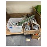 Wooden Tray w/Chain Link Fence Supplies