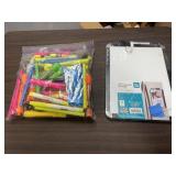 Bag of HI liters & Dry Erase Board