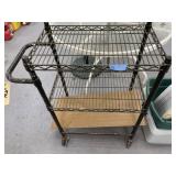3-Tiered Metal Wine Cart