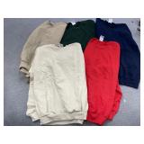 5 Pcs - Jerzees Assorted Sweaters - NEW