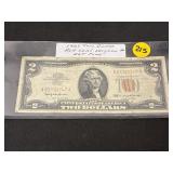 1963 Two Dollar Red Seal Very Low # Ext Fine