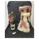 Decorative Wine Lighted Dï¿½cor - Porcelain Doll