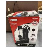 Utilitec Submersible Sump Pump in box