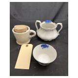 Sugar Bowl - Cocoa Cup - Shaving Mug