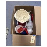 Box of Plastic Storage Containers - Cups