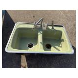 Vintage Cast Iron Kitchen Sink