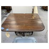 Vintage Drop Leaf Table w/Swing Out Legs 35"L