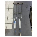 Pair Aluminum Crutches up to 5