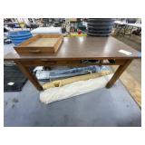 Desk w/2 Drawers - As Is 60"L x 30"W x 30"H