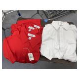 Red & White Polo Style Shirts