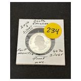 2016 - S 90% Silver Proof Washington Quarter