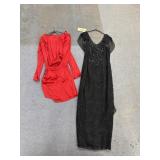 2 - Formal Dresses Sz 14 Red & Sz 13-14 Black