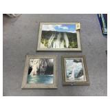 3 - Framed Pics - Assorted Sizes