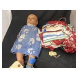 Horsman Doll - very old - w/Handmade Clothes