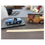 Vintage Coca Cola Tin & Cobra Roadster Car