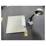 Plumbing Access Cover & Desk Lamp