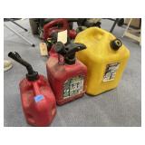3 Fuel Cans - 2 Small gas - 1 Large Diesel